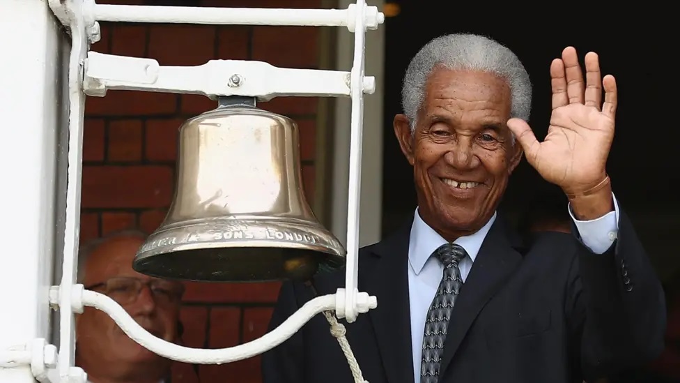 Sir Garfield Sobers by the bell